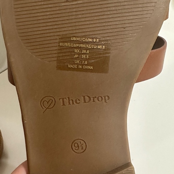 The Drop Womens Monika Flat H-Band Slide Sandal Flat Sandal - Picture 5 of 5